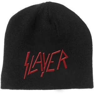 Image of Slayer - Logo Mens Beanie Hat - Black