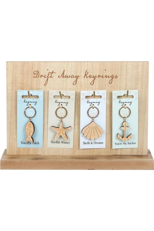 Image of Something Different Something Different Drift Away Nautical Keyring (Pack of 24) Multi One Size Unisex 5063703729130