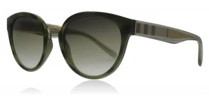 Image of Burberry BE4249 Sunglasses Striped Green 3659E1 53mm