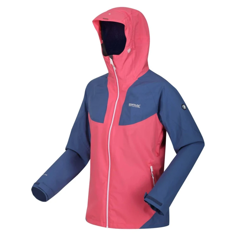 Image of Regatta Raddick Lightweight Waterproof Jacket Pink female 8