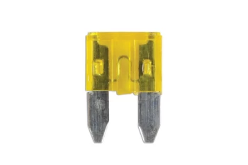 Image of Mini Blade Fuse 20-amp Yellow Pack 25 Connect 30430