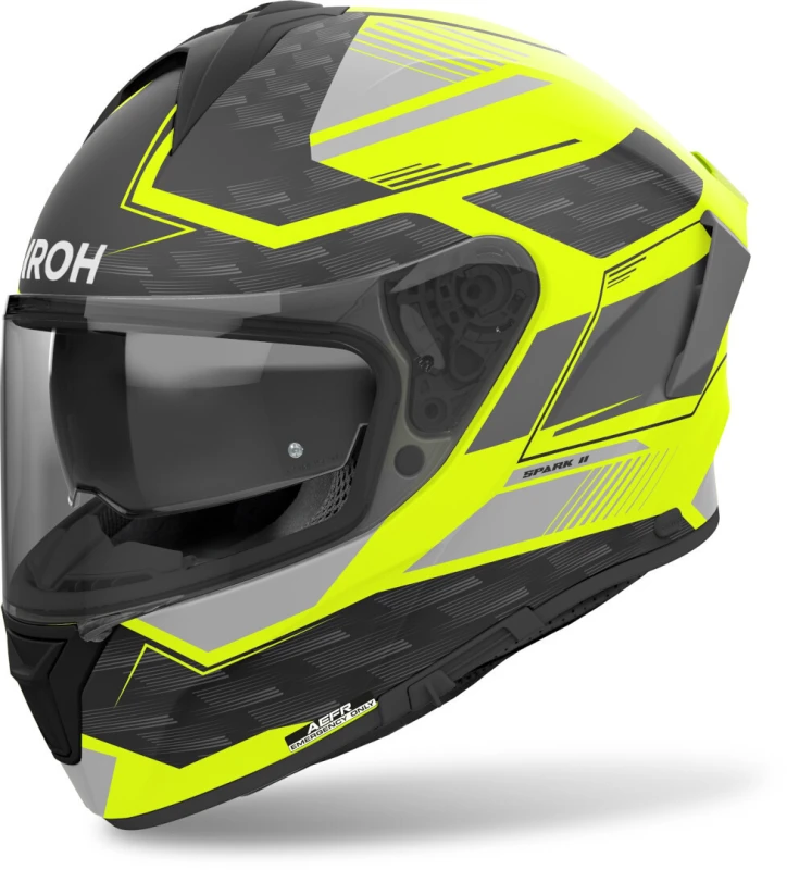 Image of Airoh Spark 2 Zenith Yellow Matt Full Face Helmet Size XL