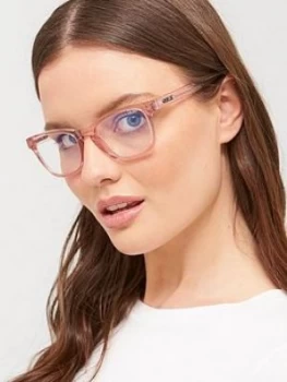 Image of Quay Australia Hardwire Mini Round Bluelight Glasses