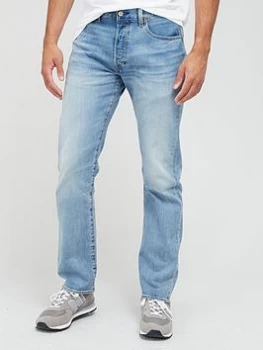 Image of Levis 501 Original Fit Jean - Light Wash , Black, Size 30, Inside Leg Long, Men