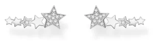 Image of Thomas Sabo Sterling Silver Triple Stars Ear Climber H2159- Jewellery