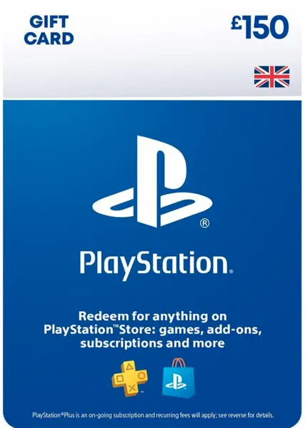 Image of Sony PlayStation Store £150 PSN Top Up Gift Card