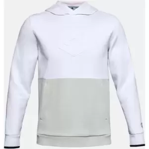 Image of Under Armour Recycled Fleece Hoodie Mens - White