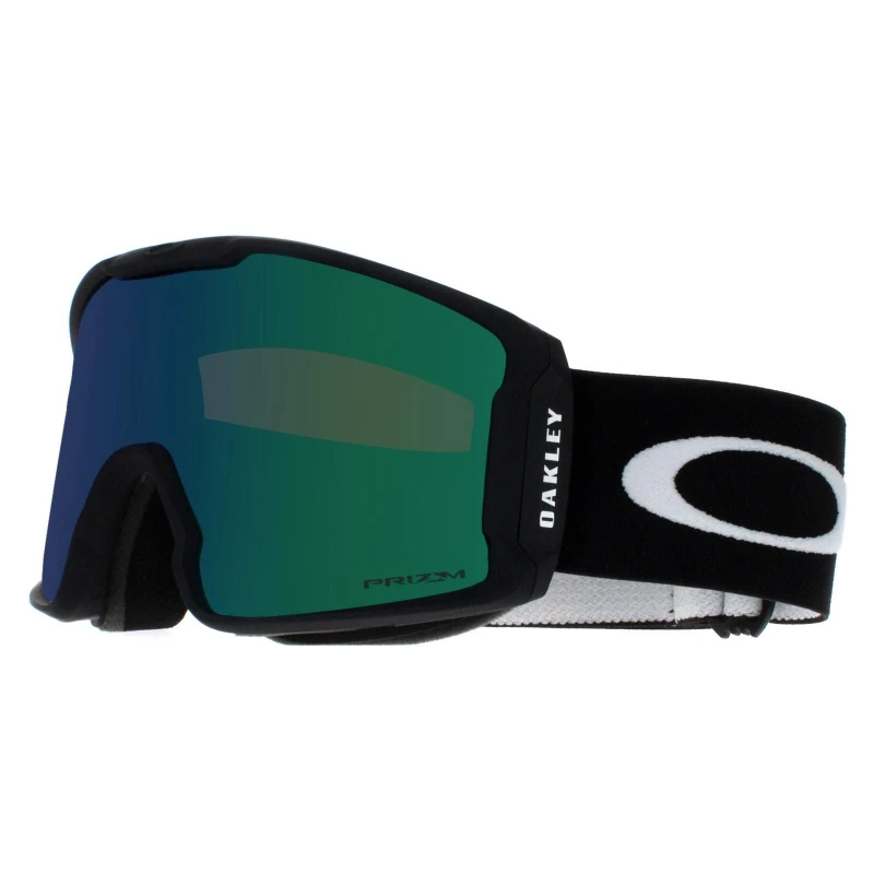 Image of Oakley Oakley Line Miner L OO7070-E5 Matte Black Prizm Snow Argon Iridium Ski Goggles Black One Size Unisex 888392597106