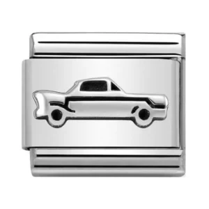 Image of Nomination CLASSIC Silvershine Oxidised Symbols Vintage Car Charm...