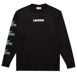 Image of Lacoste Long Sleeve Tee - Black 031