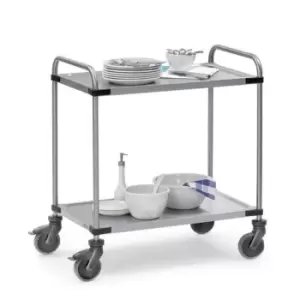 Image of Slingsby Modular Stainless Steel Trolley, 800 x 500MM With 2 Shelves