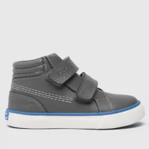 Image of Kickers Grey Tovni Hi Padded Boys Toddler Boots