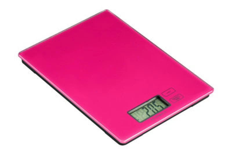 Image of Premier Housewares Zing Glass Kitchen Scale Pink