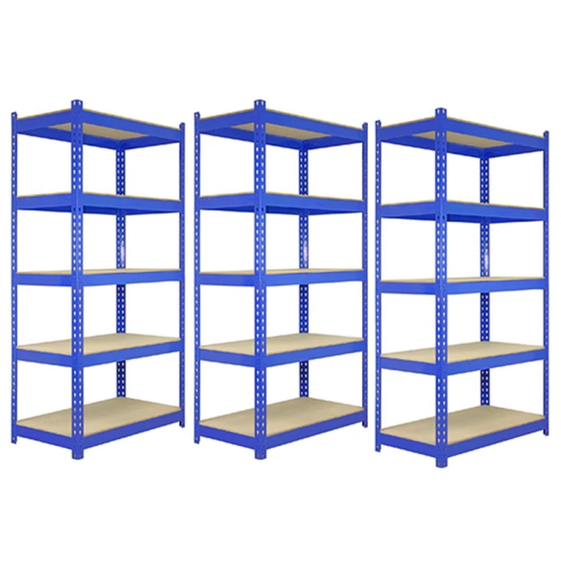 Image of MONSTER RACKING Monster Shop - 3 x Blue Racking Bay Unit 5 Tier Heavy Duty Steel Metal 200kg 5060225637493