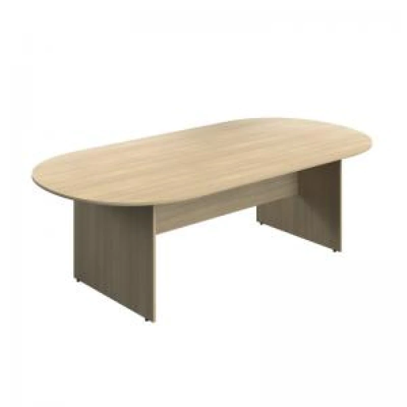Image of Serrion Wooden Boardroom Table 2400x1200x730mm Oak KF800265