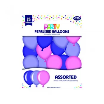 Image of Party Balloons PinkPurple Pack of 6 12924-P-1