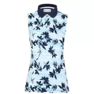 Image of Callaway Honey Comb Floral Polo Shirt Ladies - Multi