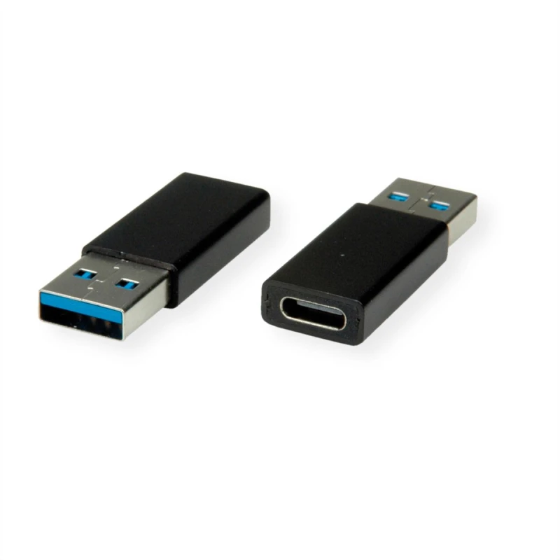 Image of Value Adapter. USB 3.2 Gen 1. Type A - C. M/F USB Type A USB Type C Bl