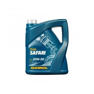 Image of MANNOL 5L Safari SAE 20W-50 Classic Cars Mineral Engine Oil API SL/CF