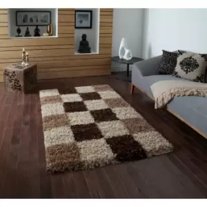 Image of Think Rugs Vista Rug Pattern 2247 Check 80X150cm