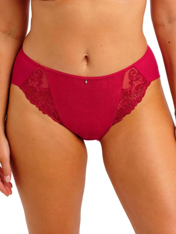 Image of Fantasie Womens Portia Brief in Red Size: 8 Red Female 8