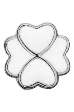 Image of Ladies Christina Sterling Silver Enamel Foursome White Bead Charm 623-S45