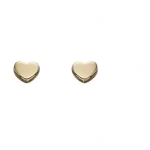Image of Elements Gold Yellow Gold Haert Stud Earrings GE2179