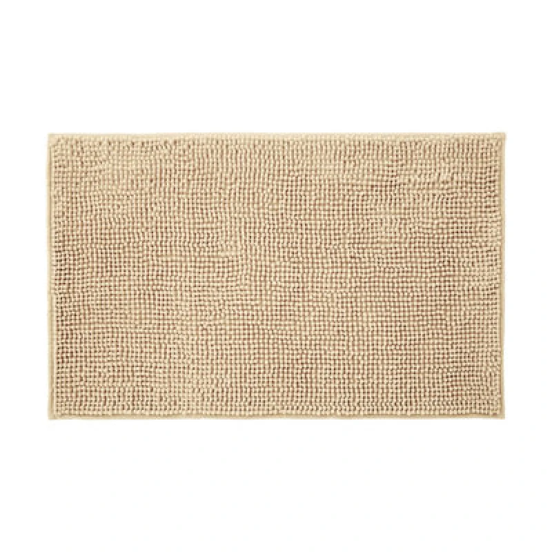 Image of Allure Bath Fashions Chenille Bobble Bath Mat Non Slip 60 X 90Cm - Beige