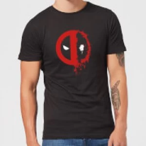 Image of Marvel Deadpool Split Splat Logo T-Shirt - Black - S