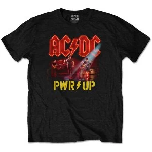Image of AC/DC - Neon Live Unisex Medium T-Shirt - Black