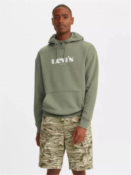 Image of levis Sweatshirt Men Green Cotone - Cotton