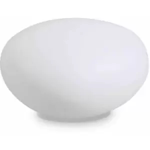 Image of 01-ideal Lux - White floor lamp sasso 1 bulb Diameter 88 Cm