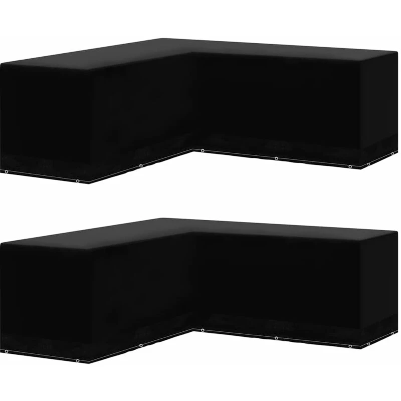 Image of VIDAXL Vidaxl - Garden Furniture Covers 2 pcs L-Shaped 12 Eyelets 250x250x90cm 8720286648605
