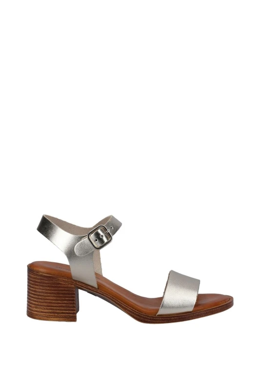 Image of Hush Puppies Womens 'Gabby' Sandal in Gold Size: 7 Gold Female 7