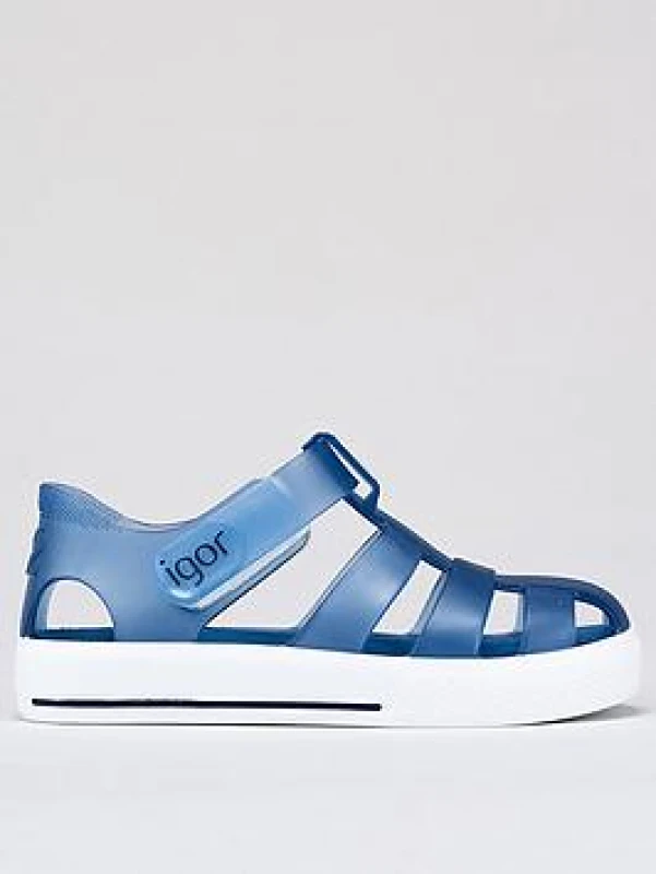 Image of Igor navy star Boys Junior sandals Navy UK 13 (EU 32)