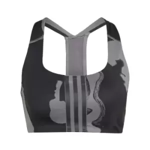 Image of adidas Thebe Magugu Training Medium-Support Bra Womens - Grey