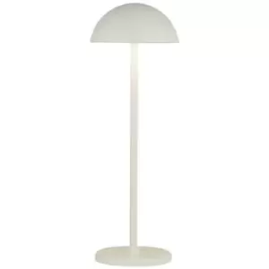 Image of Searchlight Portabello Portable Outdoor Table Lamp, Matt White, IP54