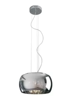 Image of Deni 5 Light Chrome Ceiling Pendant