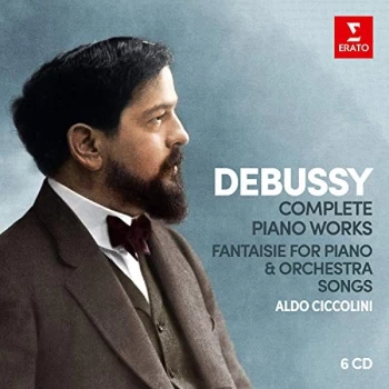 Image of Aldo Ciccolini - Debussy: Complete Piano Works/Fantaisie for Piano & Orchestra/... CD