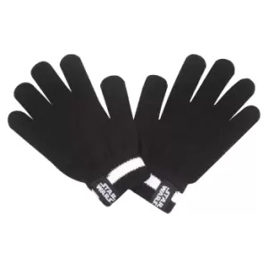 Image of Star Wars Boys Logo Gloves (One Size) (Black/White)