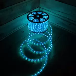 Image of 48m Blue 1800 LED Christmas Disco DJ Rope Light Static Fuction Indoor Outdoor With Reel