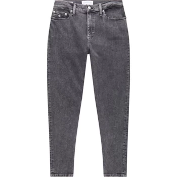 Image of Calvin Klein Jeans Washed Mom Jeans - DENIM GREY 1BZ