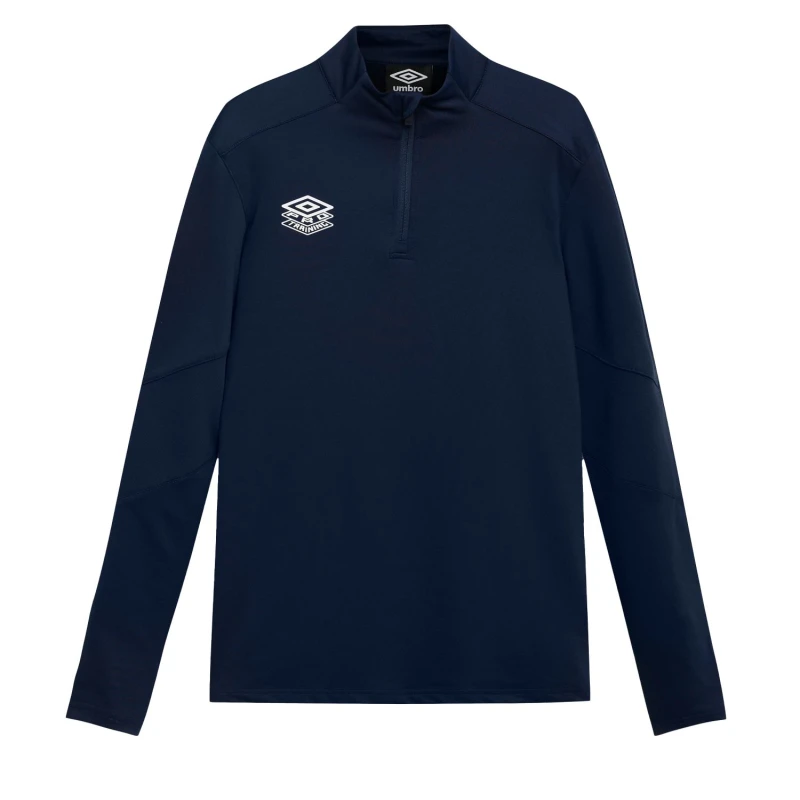 Image of Umbro Umbro Men Optimus Training Quarter Zip Midlayer in Navy Size: Small Navy S Male 5063652572238
