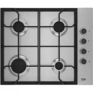 Image of Beko HIBG64125SX 61cm Gas Hob - Stainless Steel