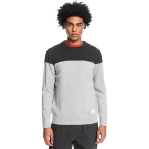Image of Quiksilver Colour Block Sweatshirt Mens - Grey
