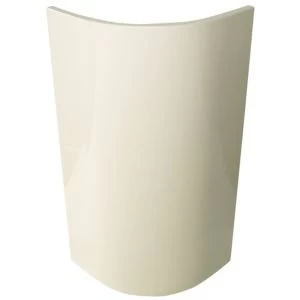 Image of IT Kitchens Santini Gloss Cream Slab Base external curved door