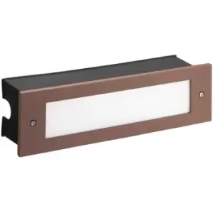 Image of Micenas - Outdoor LED Recessed Wall Light Brown 29.8cm 1140lm 3000K IP65 - Leds-c4