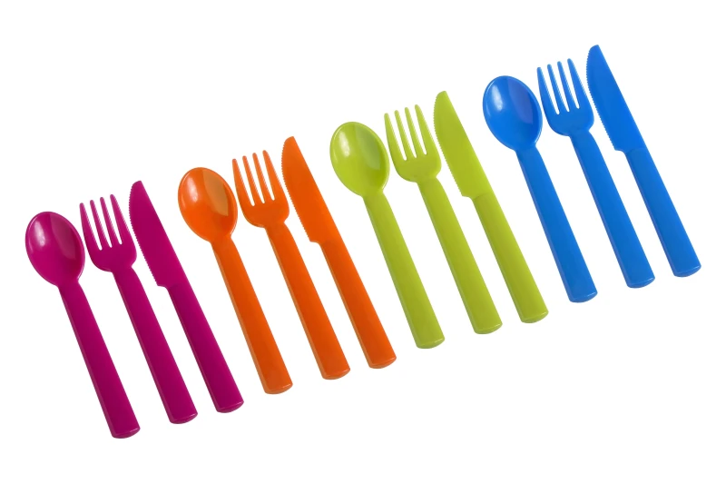 Image of Premier Housewares Durable 12PC Assorted Cutlery Set, Portable Serving Spoon And Fork Set, Lightweight Spoon And Fork Set Multi