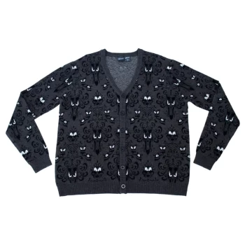 Image of Cakeworthy Haunted Mansion Wallpaper Cardigan - M