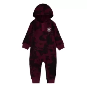 Image of Converse Henley Thermal Coverall Baby Boys - Red